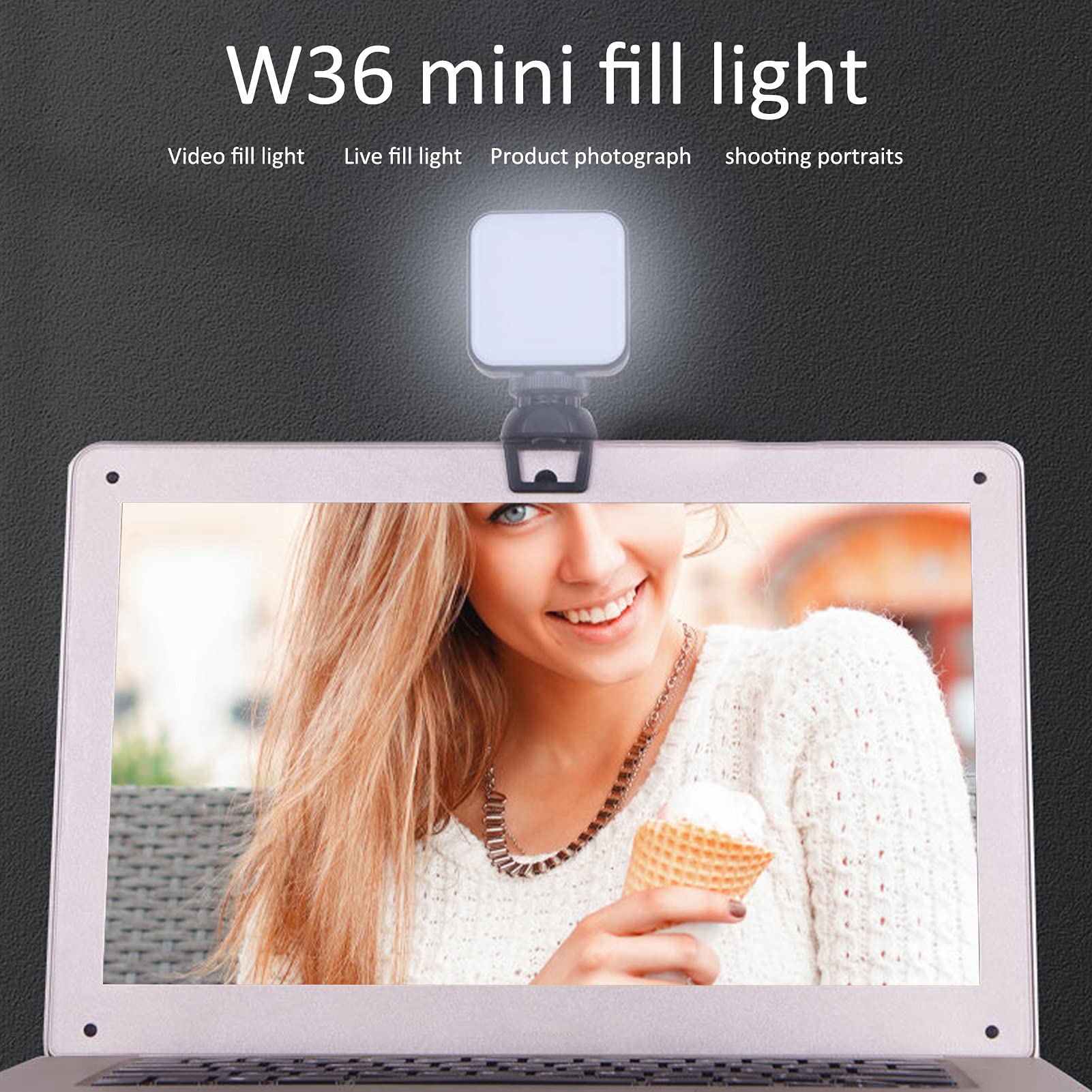 Portable 36 LED Selfie Ring Light with 4W Rechargeable Battery - Perfect for Live Streaming, Video Calls, Makeup Tutorials & Photography