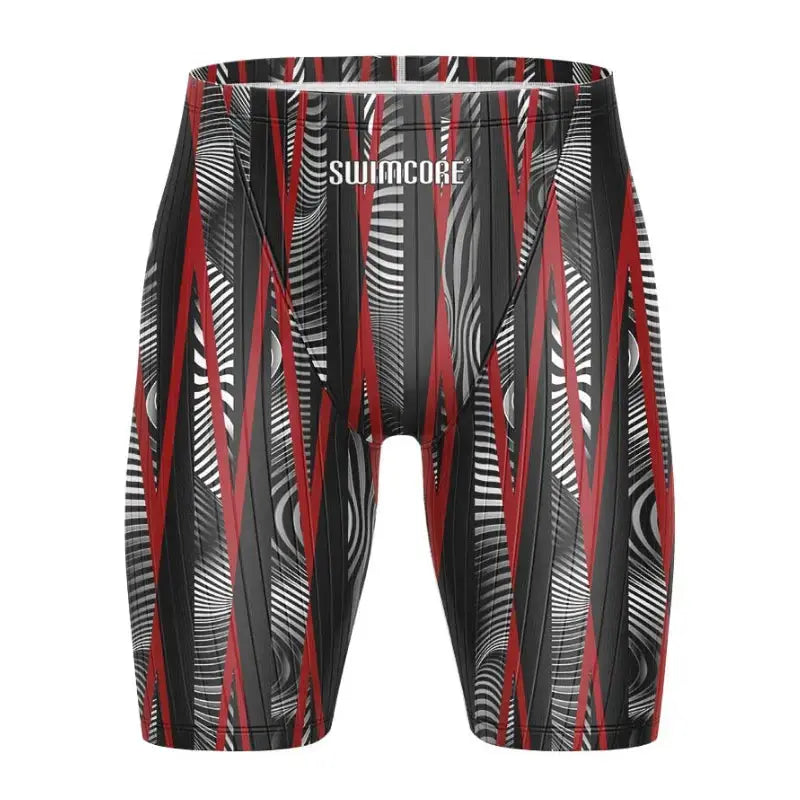 Men's & Boys' Swim Jammers - Swimcore Urban Camo Strike Print Performance Swimwear for Competitive Swimming & Training