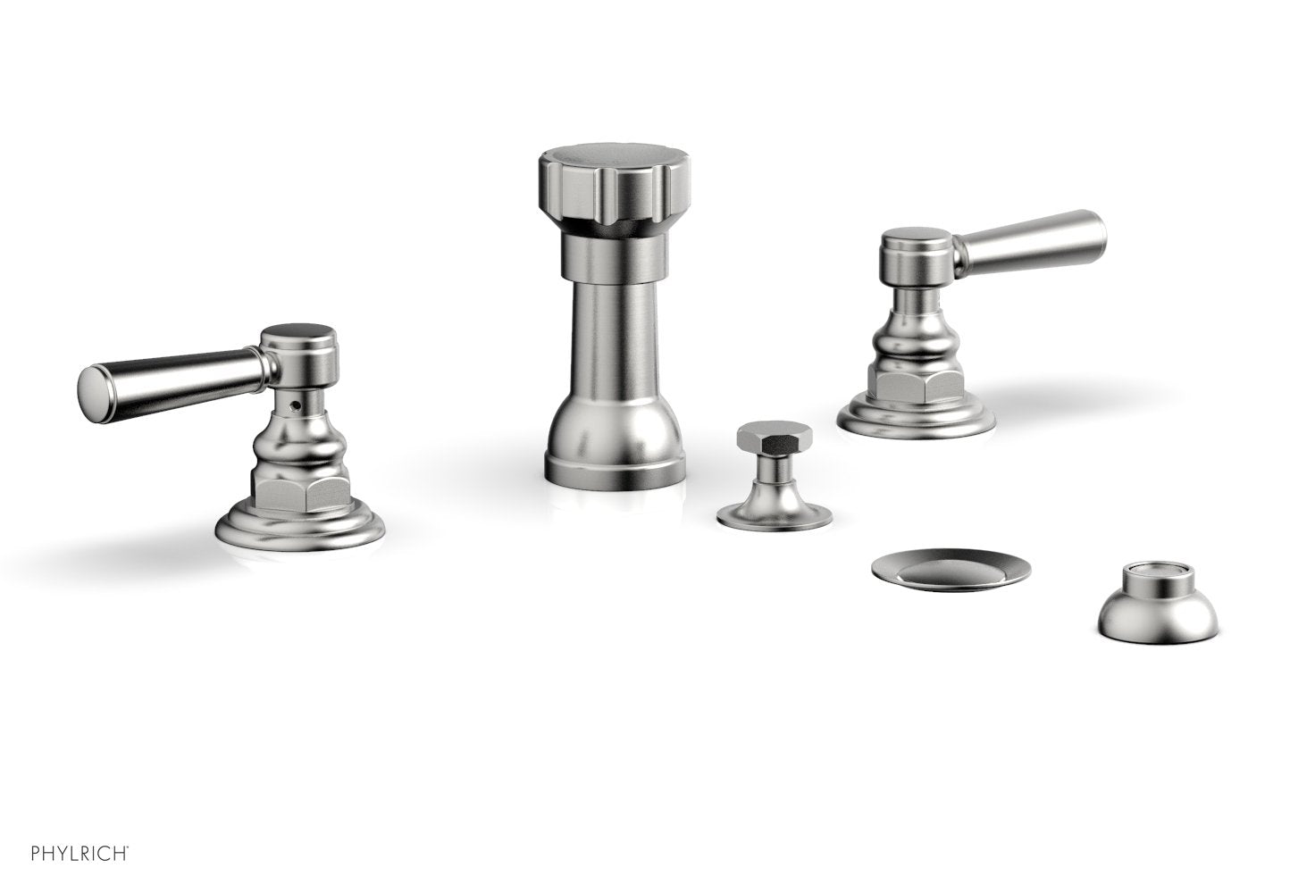HEX TRADITIONAL Four Hole Bidet Set - 500 Series Chrome Plated Brass Faucet for Bathroom & Toilet | Perfect for Modern Homes, Luxury Hotels & Spa Renovations