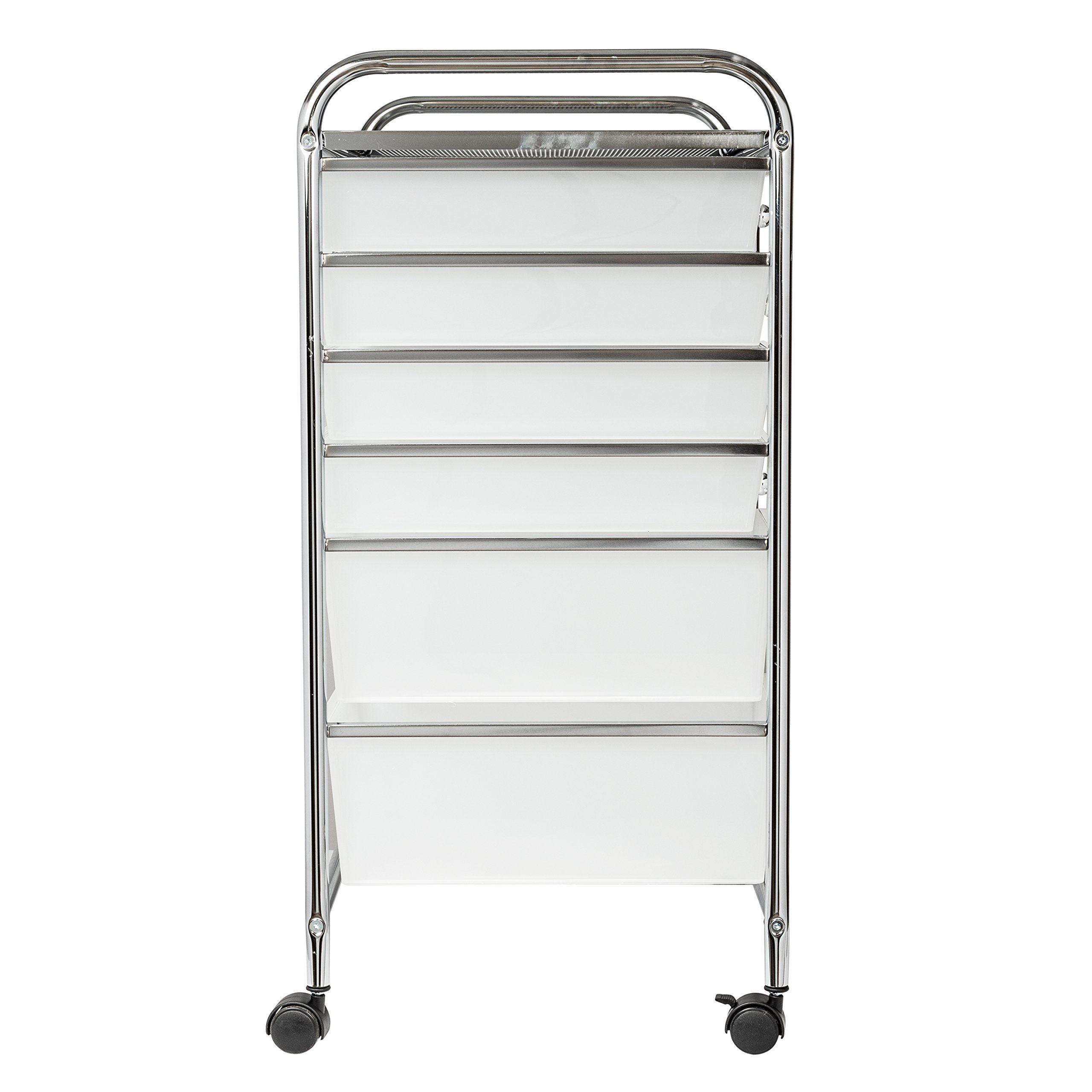 Honey-Can-Do 12-Drawer Rolling Storage Cart Organizer - Plastic Drawers for Craft Room, Office, Kitchen & Bathroom Organization