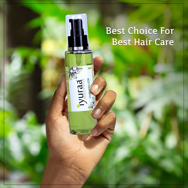 IYURAA PHYTOSCIENCE Ayurvedic Hair Growth Oil with Reetha, Shikakai & Amla - 100ml Sesame Oil Based Treatment for Hair Loss Prevention & Healthy Scalp - Includes Free Neem Comb for Daily Hair Care & Styling