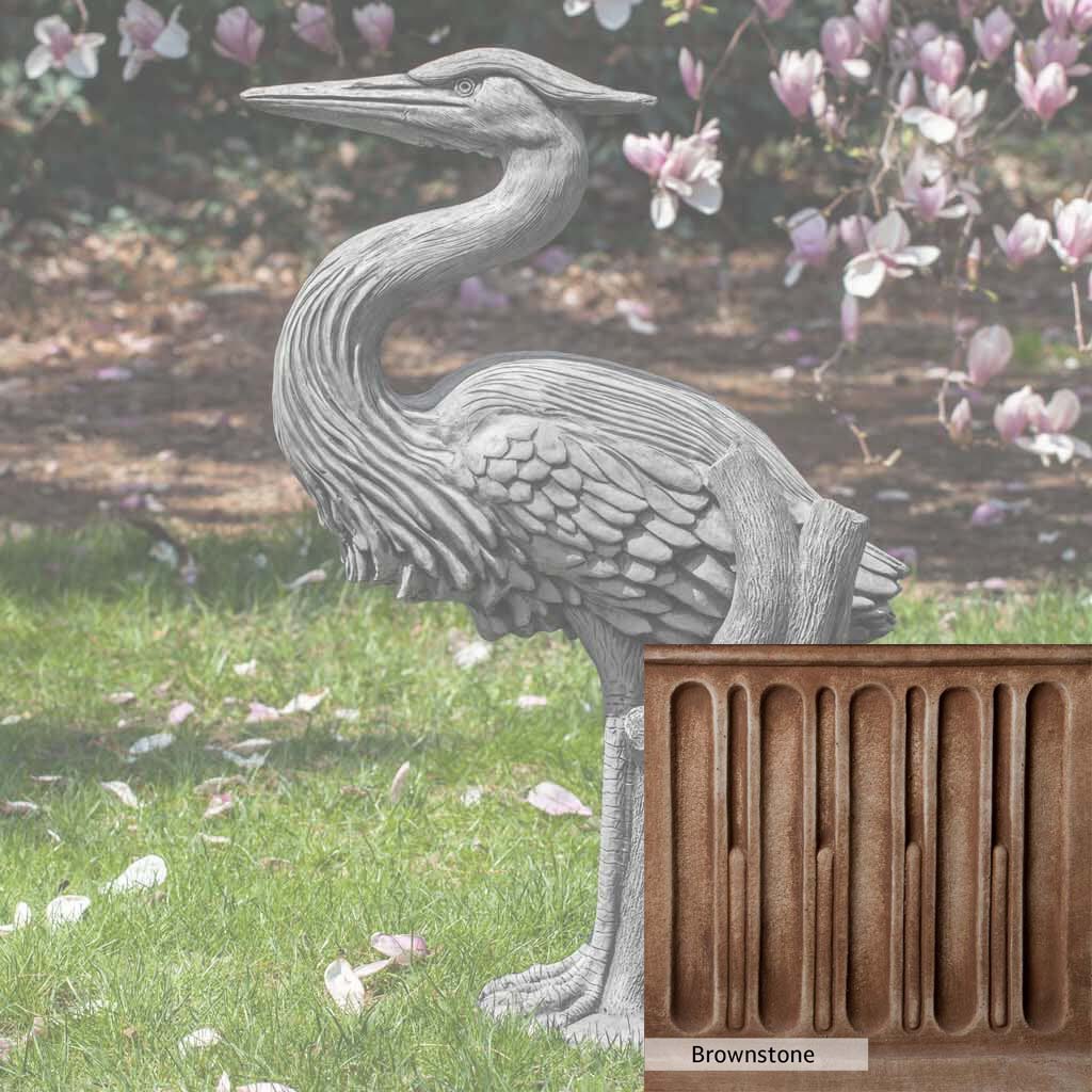 Campania International Heron Statue - Elegant Outdoor Garden Decor for Patio, Yard, and Poolside Landscaping