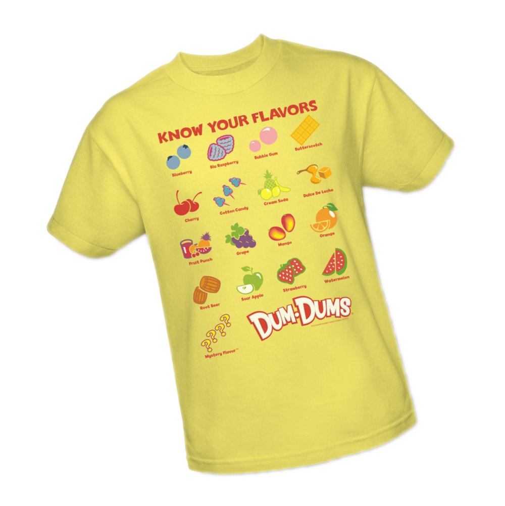 Dum-Dums Candy Flavors Youth T-Shirt - Fun & Colorful Candy-Themed Kids Apparel for Birthday Parties & Casual Wear