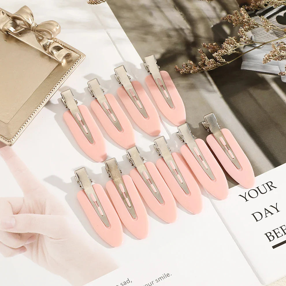 10 Pack Seamless Hair Clips for Women - No Damage Invisible Hair Claws for Fine, Thick & Curly Hair - Perfect for School, Work, Gym & Everyday Styling