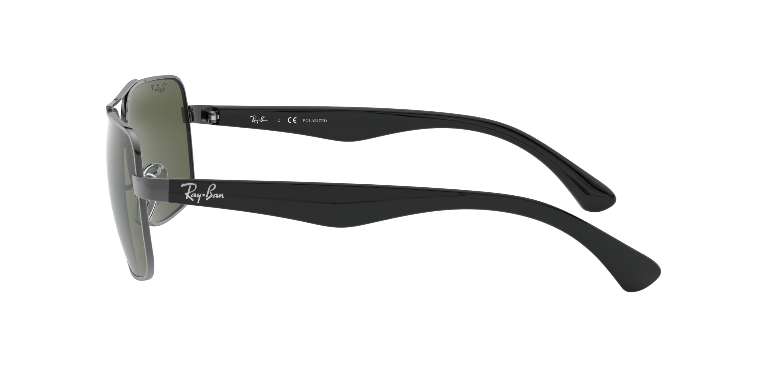 Ray-Ban RB3483 Metal Square Sunglasses for Men - Classic Aviator Style, UV Protection, Lightweight & Durable - Perfect for Driving, Travel & Outdoor Activities