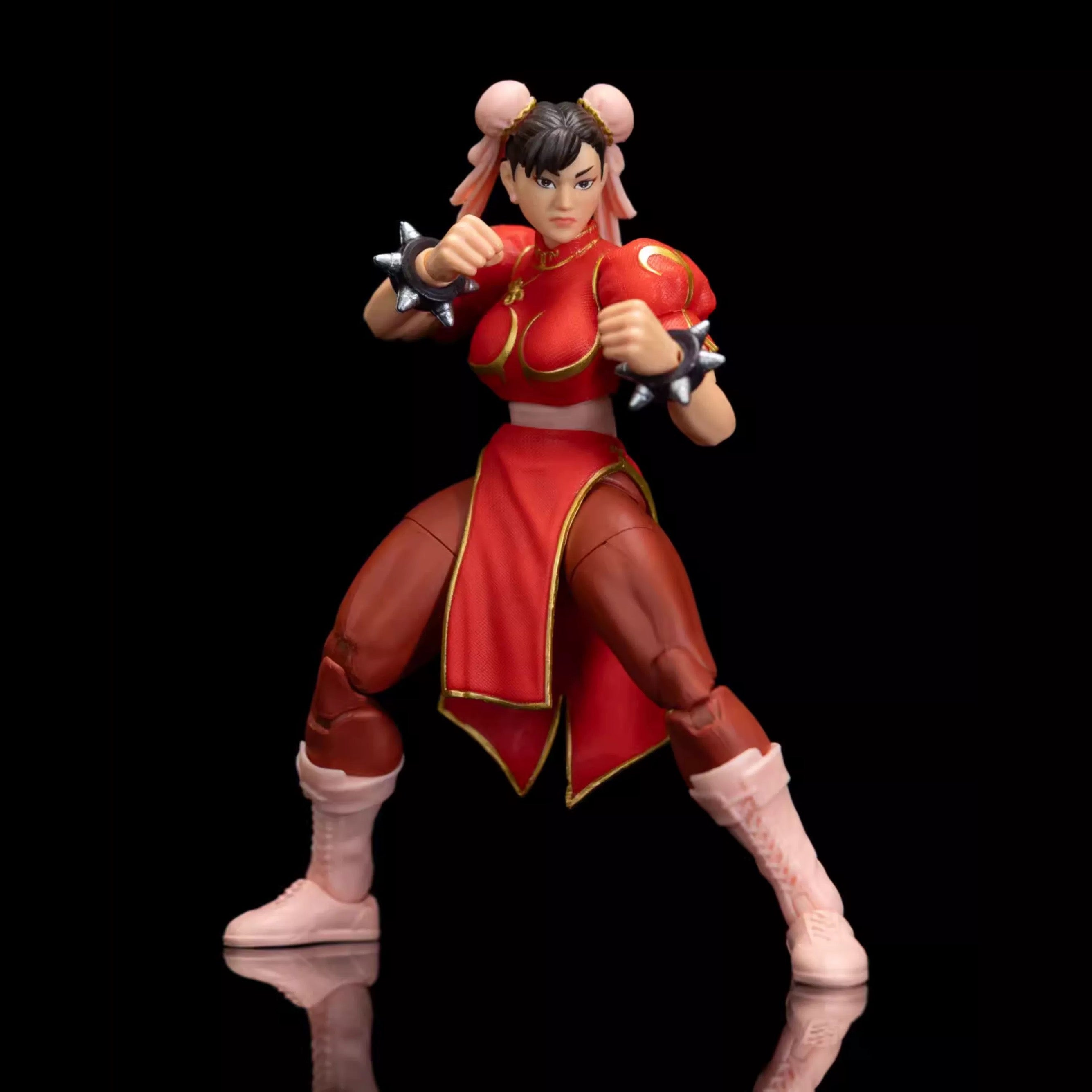 Jada Toys 1/12 Scale 6-Inch Street Fighter Chun-Li Red Action Figure - Collectible Toy for Gamers & Anime Fans - Perfect for Display, Cosplay & Gift Giving