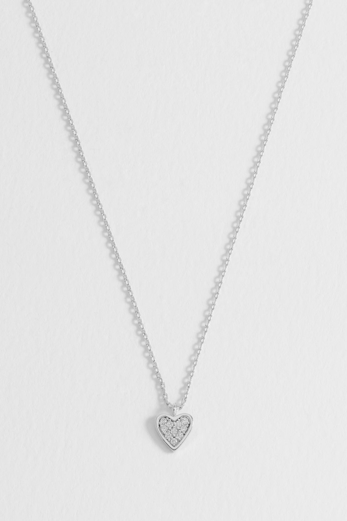 Pave Mini Heart Necklace - Dainty Gold/Silver Cubic Zirconia Pendant for Women - Perfect for Valentine's Day, Anniversary & Everyday Elegance