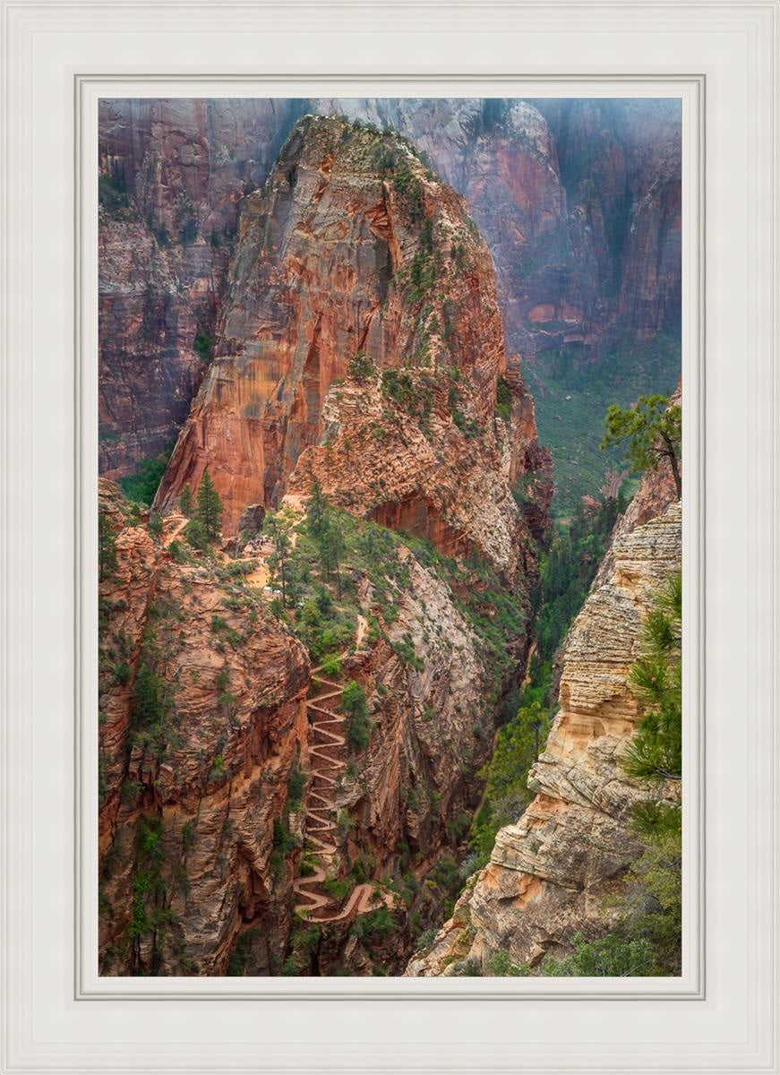 Angels Landing by Julie Kerr - Stunning Landscape Art Print for Home & Office Decor | Perfect for Living Rooms, Bedrooms, and Gifts