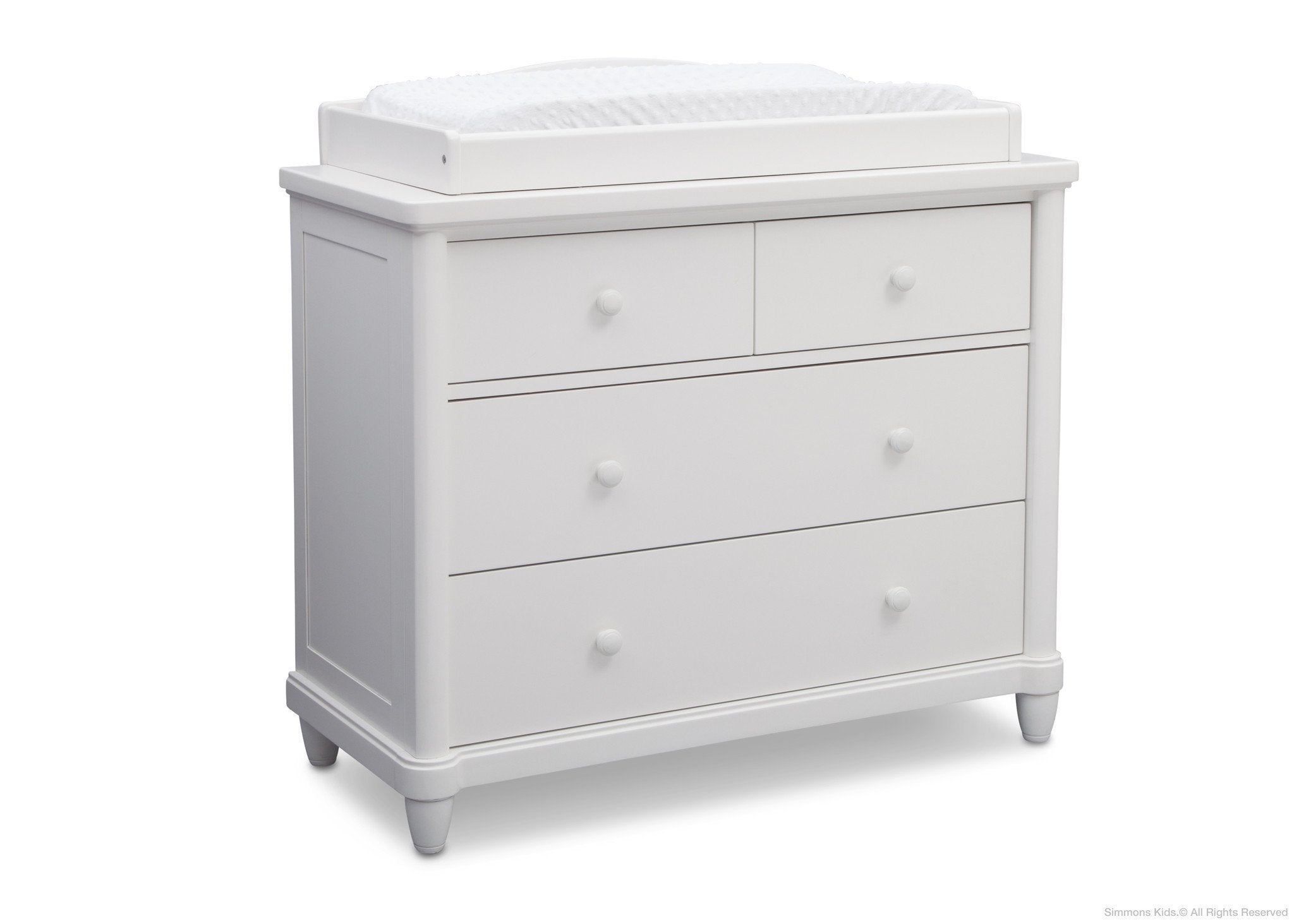 Belmont 4-Drawer Dresser with Changing Top - Nursery Storage Solution for Baby Clothes & Essentials | Perfect for Newborn Care & Organization