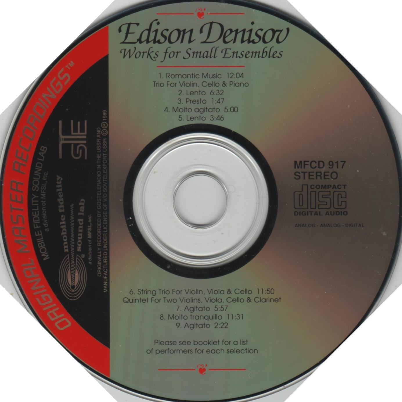 Edison Denisov Chamber Music Collection - Romantic Oboe, Harp & String Trio | Violin Cello Piano Trio | String Trio | Clarinet Quintet - Perfect for Classical Concerts, Music Study & Relaxation