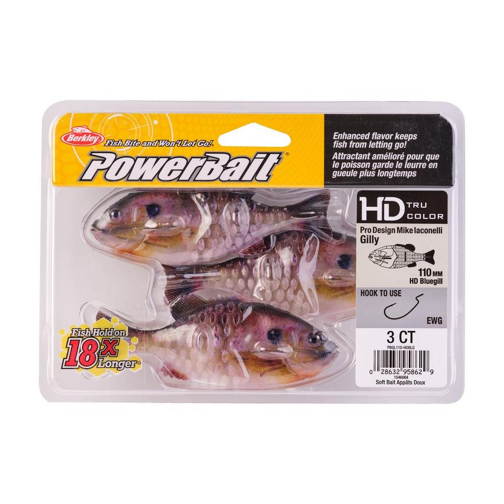 Berkley PowerBait Gilly Swimbait Fishing Lure - Designed by Mike Iaconelli - Perfect for Bass, Trout, and Freshwater Fishing