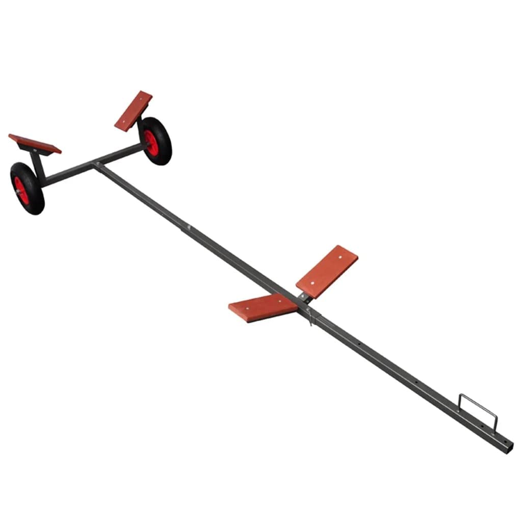 **Adjustable Boat Trailer for Small Inflatable Boats – 352.74 lb Load Capacity, Stainless Steel Launching Wheels & Hand Dolly – Perfect for Easy Boat Transport & Storage**