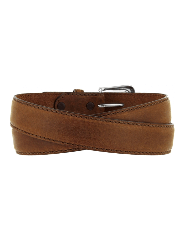 Justin 247BD Men's Work & Sport Belt - Durable Brown Leather Belt for Casual, Office & Outdoor Activities - Perfect for Workwear, Gym & Everyday Use