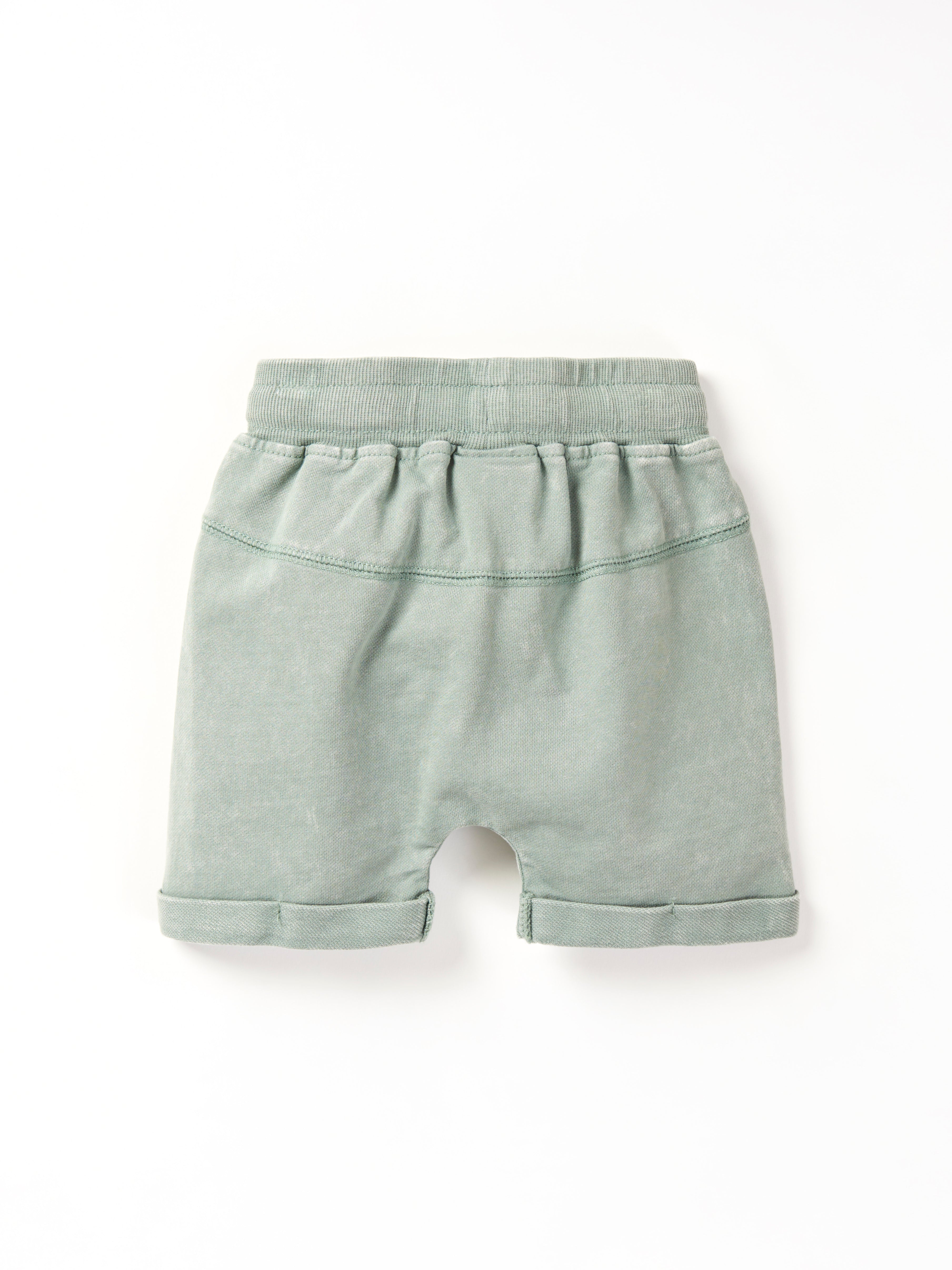 Stylish Harem Shorts in Basil Wash - Perfect for Yoga, Lounge & Casual Wear