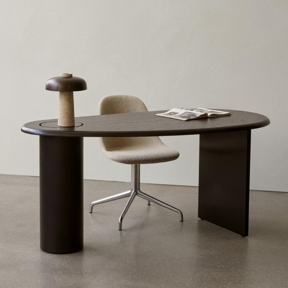 AUDO CPH The Eclipse Desk - Dark Oiled Oak Modern Writing Desk for Home Office, Study & Workspace