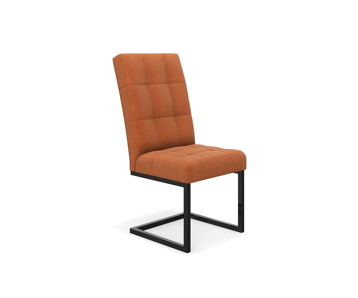 Modern West Dining Chair - Sturdy Wooden Kitchen Chairs with Upholstered Seat - Perfect for Dining Room, Breakfast Nook & Home Decor