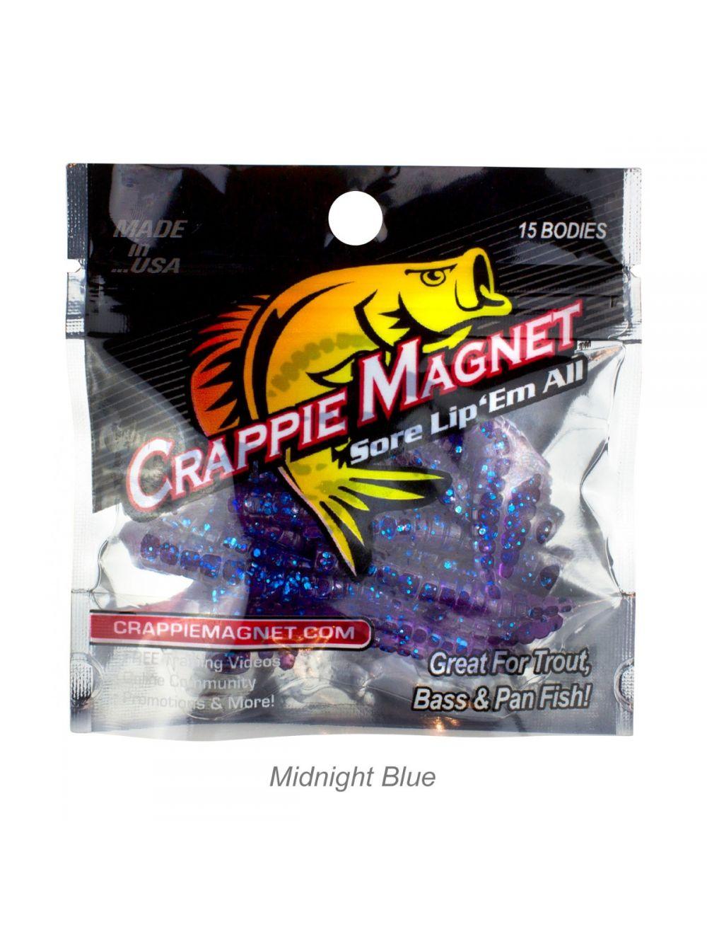Leland Lures Crappie Magnet 15-Piece Soft Plastic Bait Kit for Crappie Fishing - Perfect for Freshwater Fishing & Ice Fishing