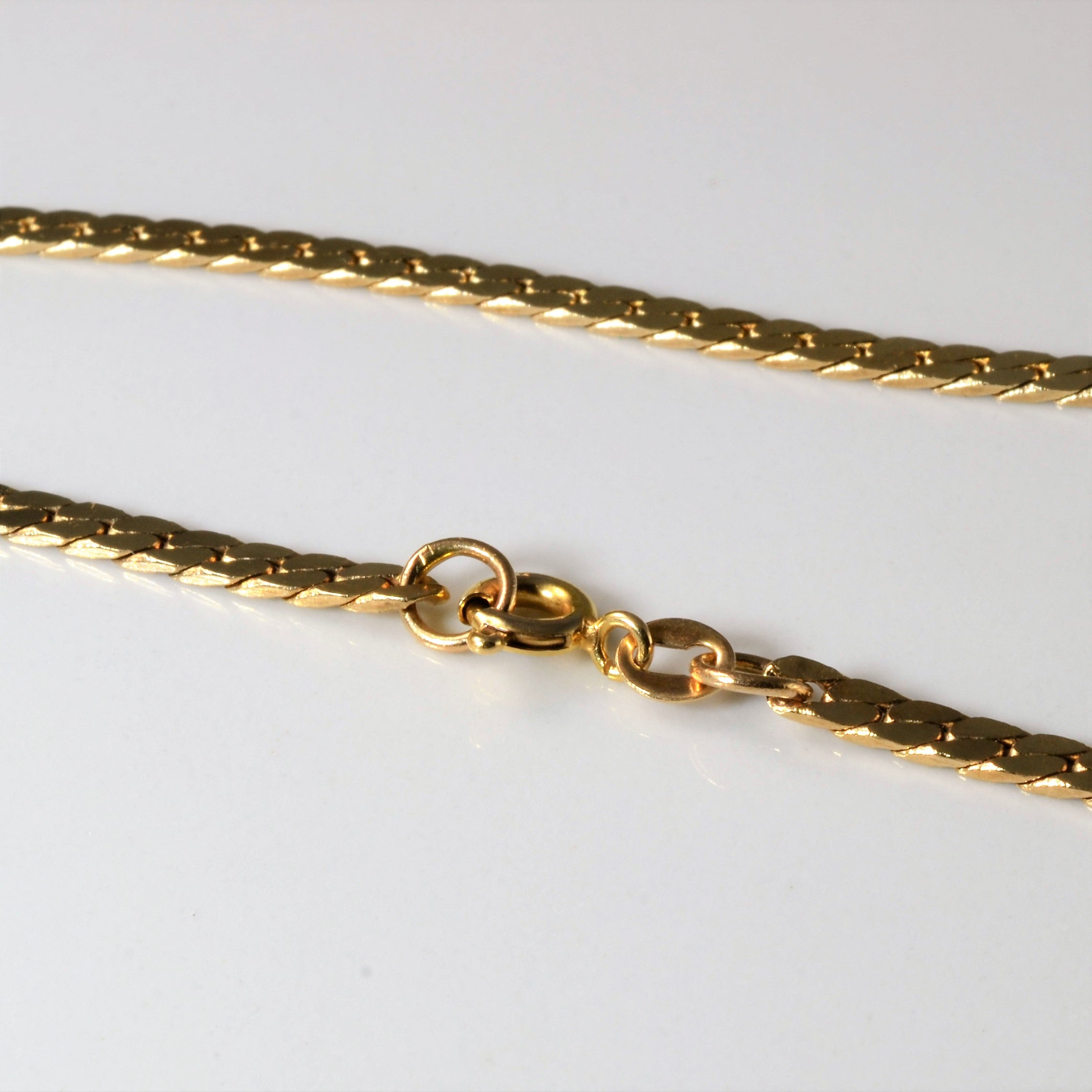 10K Yellow Gold S-Link Chain Necklace - 17 Inch Durable & Elegant Jewelry for Women - Perfect for Everyday Wear, Gifts & Special Occasions