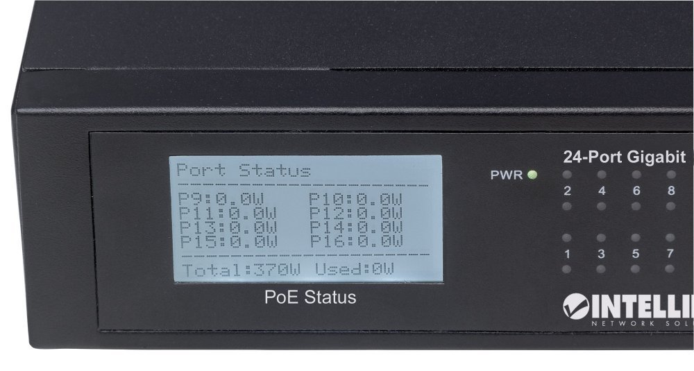 Intellinet 24-Port Gigabit PoE+ Network Switch with 2 SFP Ports | 250W Power Budget | IEEE 802.3af/at Compliant | for IP Cameras, VoIP Phones & Wireless Access Points | Ideal for Office & Business Network Setup