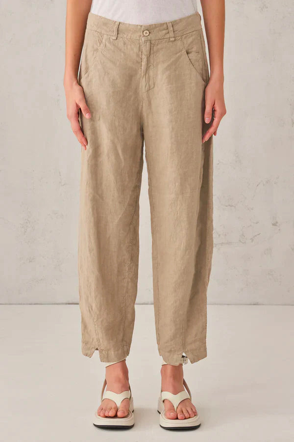 Comfort Fit Linen Trousers for Women - Breathable Summer Pants with Elastic Waist | Perfect for Travel, Beach & Casual Wear