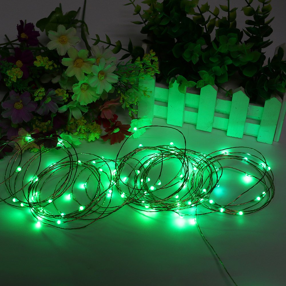165ft LED String Lights with Remote - 500 LED Starry Fairy Lights on 50M Copper Wire, Waterproof Outdoor/Indoor Decoration for Bedroom, Garden, Party, Christmas, Wedding (Green)