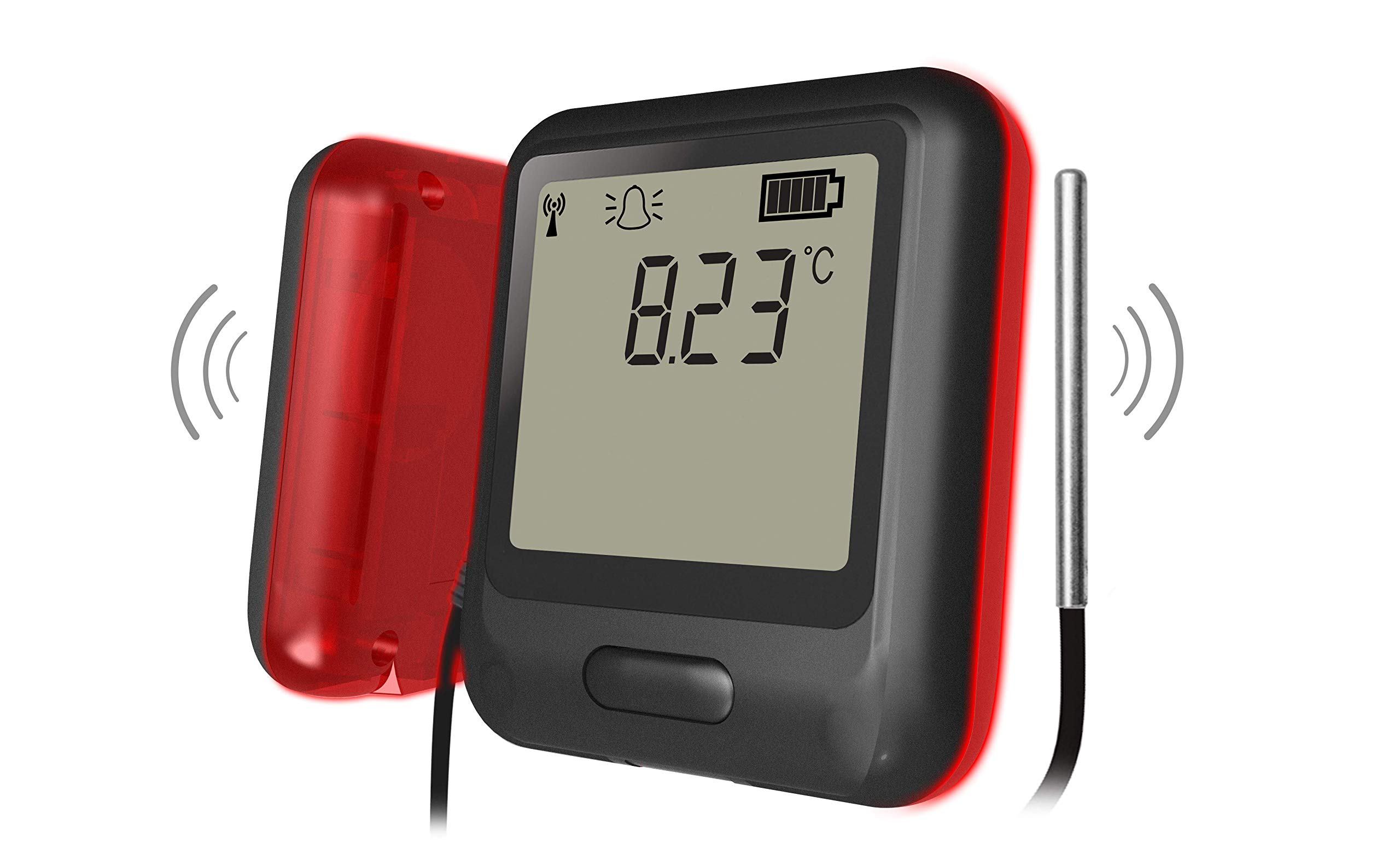 Lascar Electronics EL-WiFi-TPX+ Wireless Temperature Data Logger with External Sensor - High Accuracy WiFi Monitoring for Food Storage, Laboratories & HVAC Systems