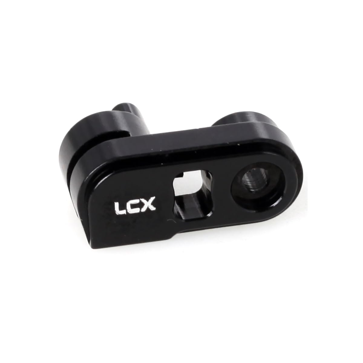 LCX Racing 1/4 Scale RC Motorcycle CNC Aluminum Servo Arm & Front Brake Disc Caliper - Black Upgrade Parts for Losi Promoto-MX - Durable Off-Road & Racing Accessories for RC Enthusiasts