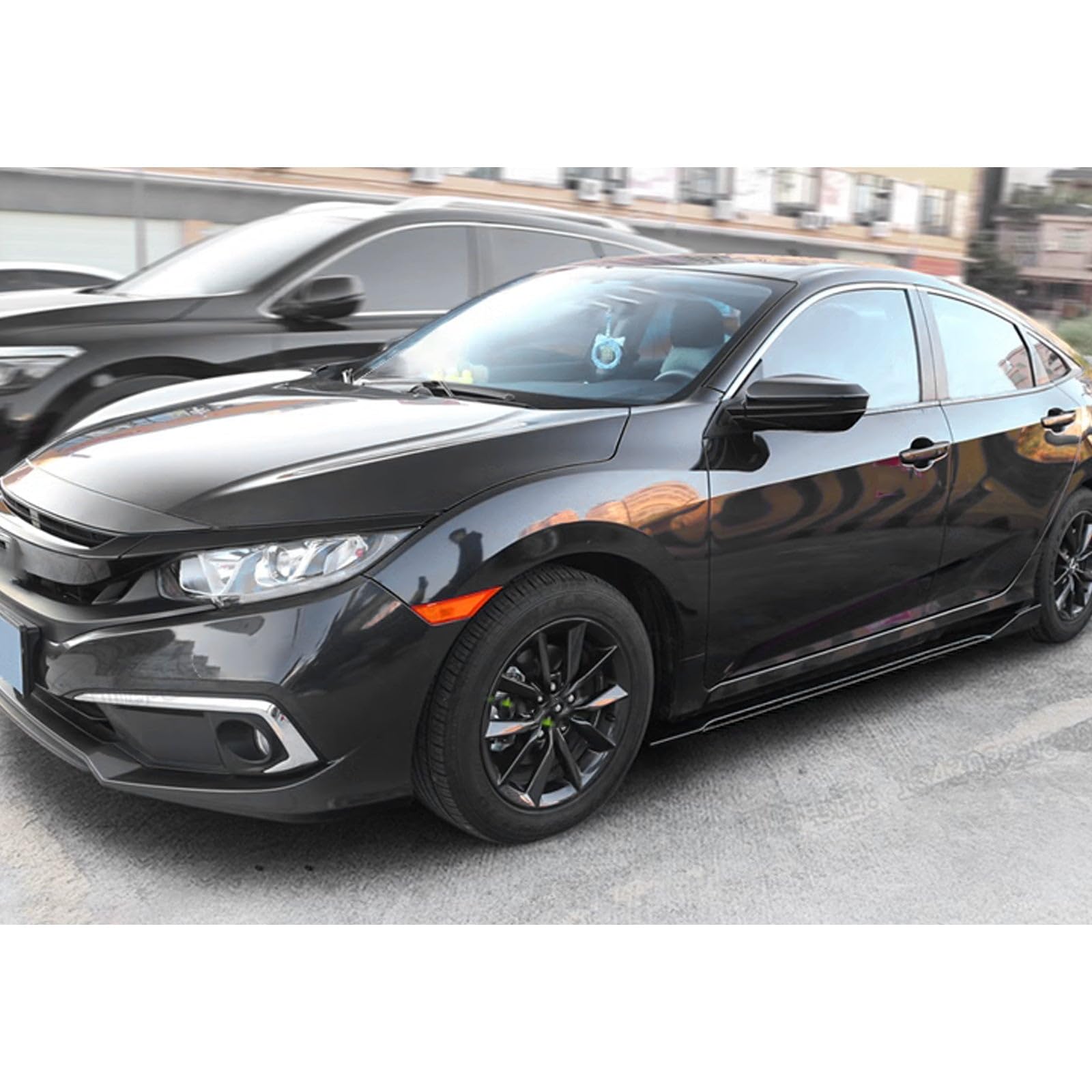 Universal Fit Car Side Skirts - Rocker Panel Protector with Splitter Winglets & Diffuser Bottom Line Extension Body Kit | Durable Protection & Enhanced Style for Sedans, Coupes & Sports Cars | Perfect for Daily Driving & Car Shows