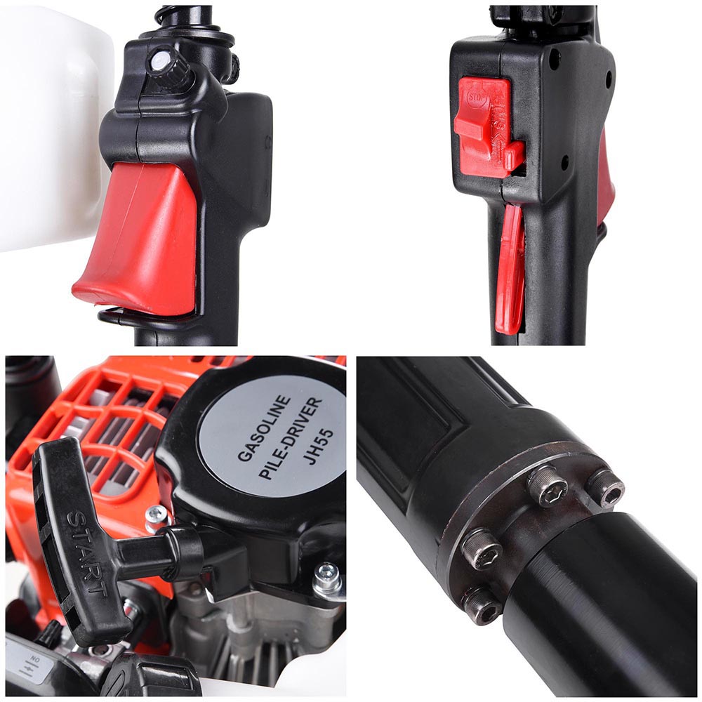 32.7cc 1.2HP 2-Stroke Gas Powered T-Post Driver Kit - EPA Certified for Fence Installation & Landscaping Projects - TheLAShop