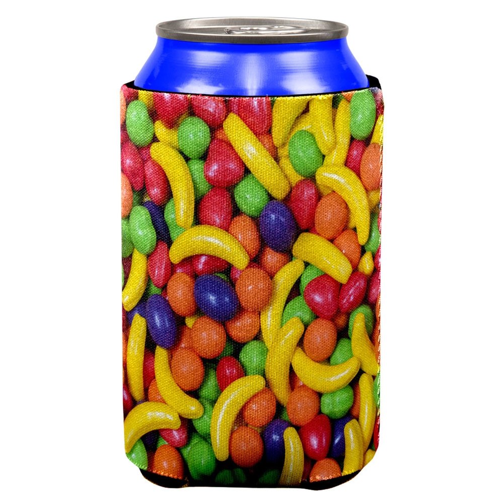 Old Glory Halloween Fruit Candy Can Cooler - Insulated Beverage Sleeve for Beer, Soda & Energy Drinks - Perfect for Parties, Tailgating & Outdoor Events