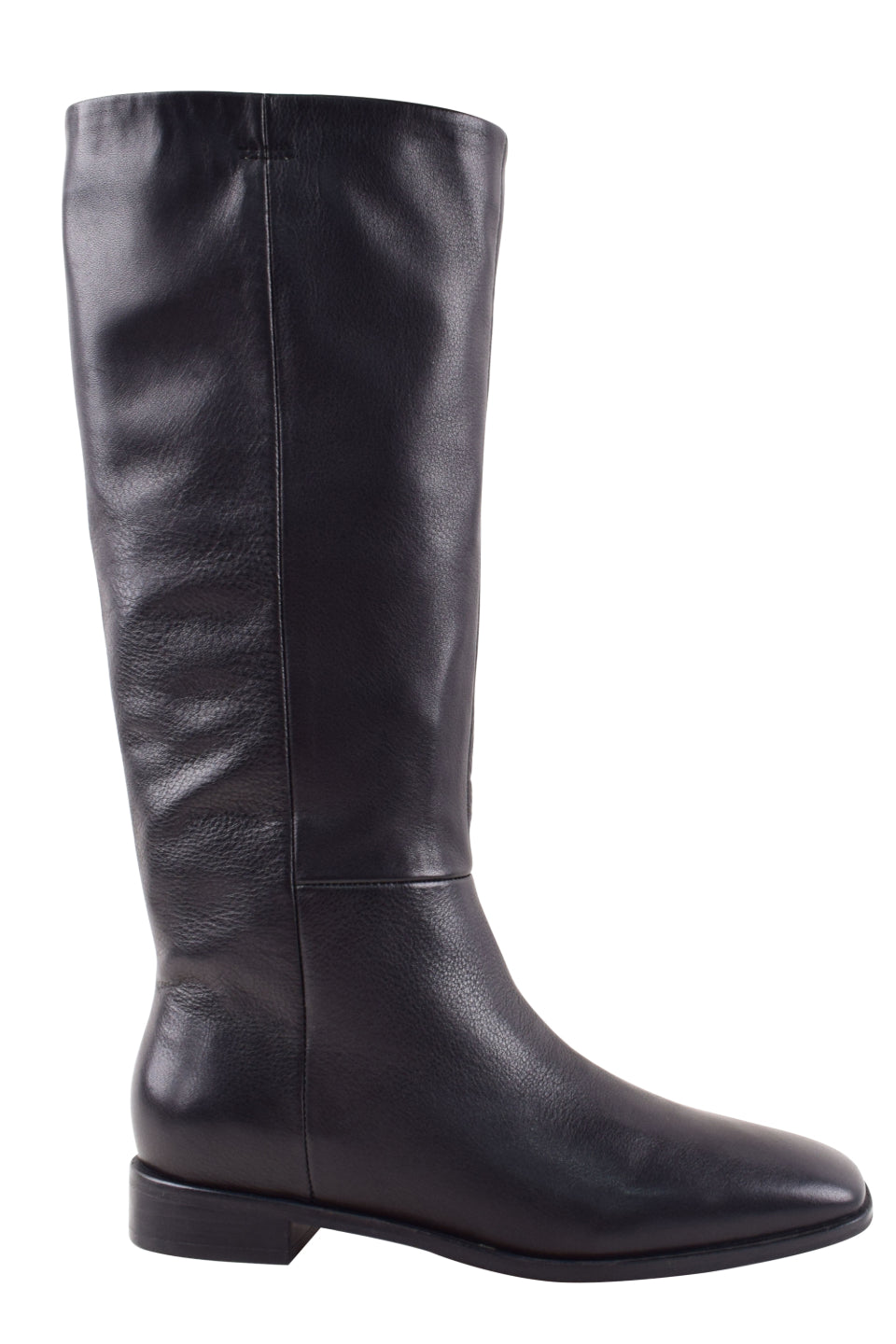Dolton Women's Black Leather High Knee Boots - Stylish & Comfortable for Fall, Winter, and Party Wear