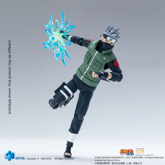 HIYA 6-inch 1/12 Scale Naruto Kakashi Action Figure - Exquisite Basic Series Collectible for Anime Fans | Perfect for Display, Cosplay and Gift Giving