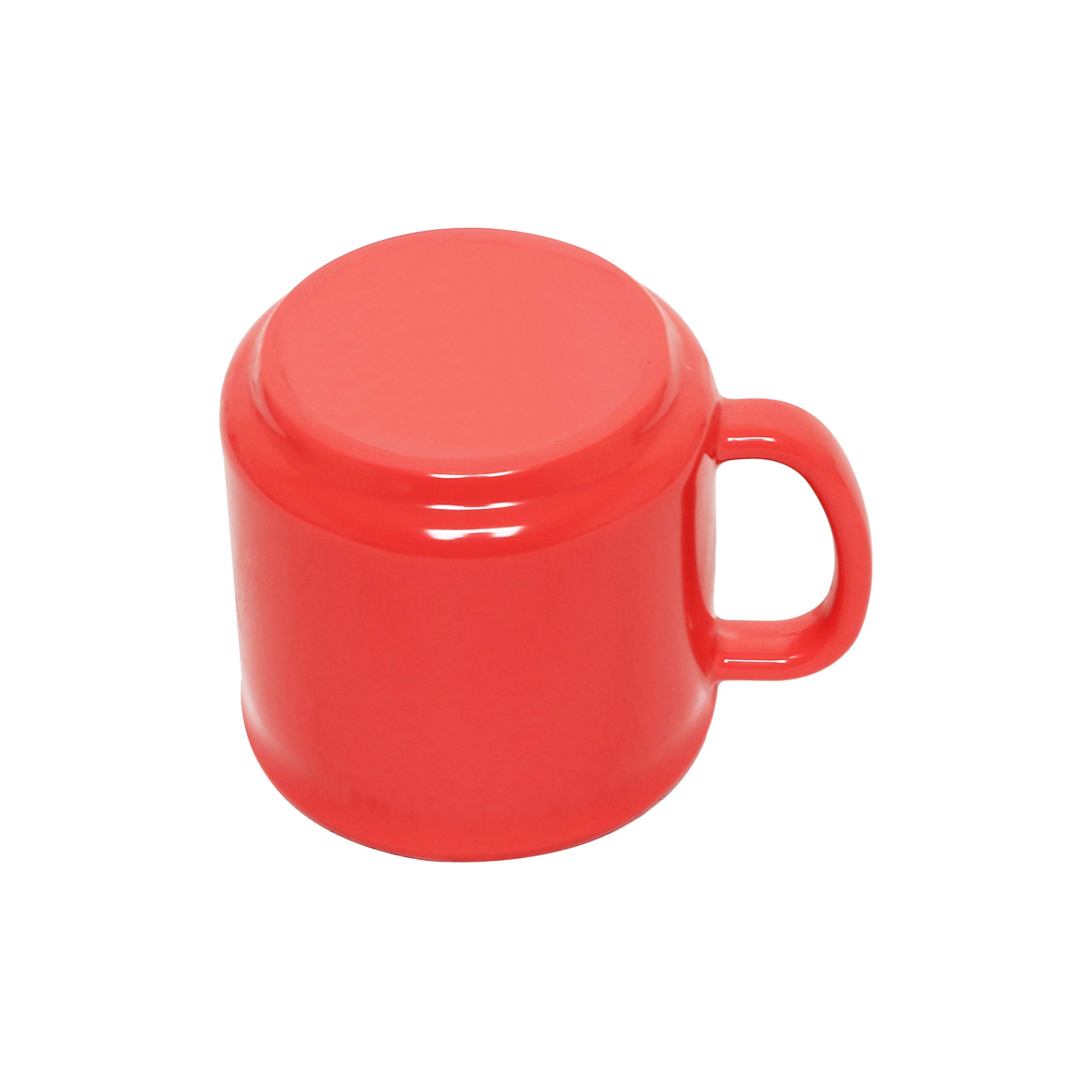 Thunder Group Orange Melamine Dinnerware 10 oz Mug - Set of 12 | Durable & Lightweight Coffee Cups for Restaurants, Cafes, and Outdoor Dining