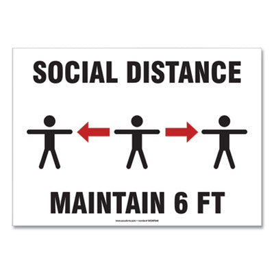 Accuform® Social Distance Signs - 10
