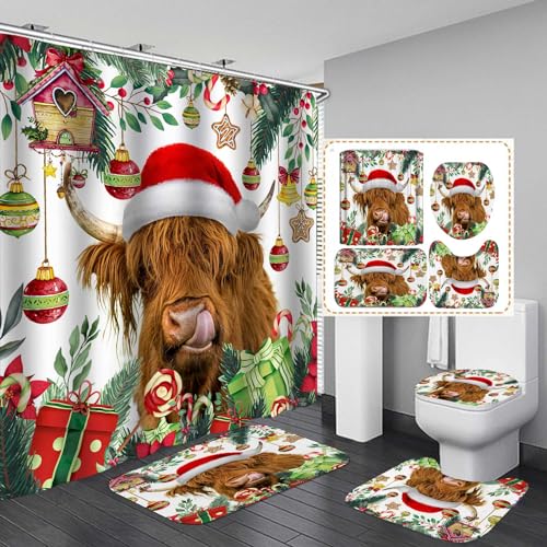 Xmas Highland Cow