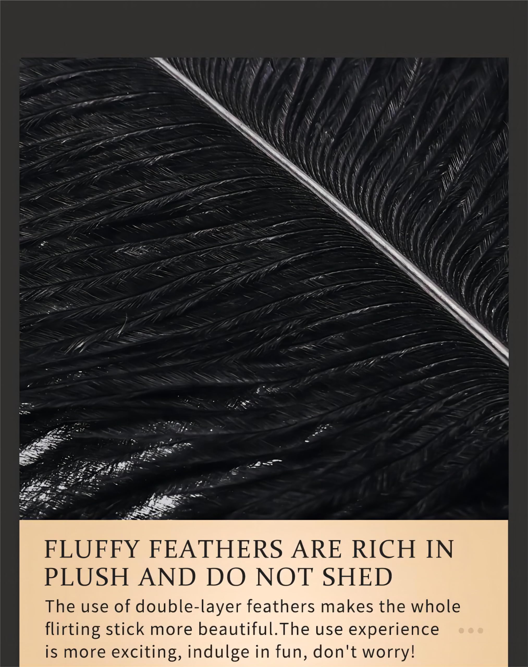 Sensual Feather Tickler for Couples - Soft Adult Feather Flirting Stick for Romantic Play & Intimate Fun - Perfect for Foreplay, Massage & Sensory Exploration