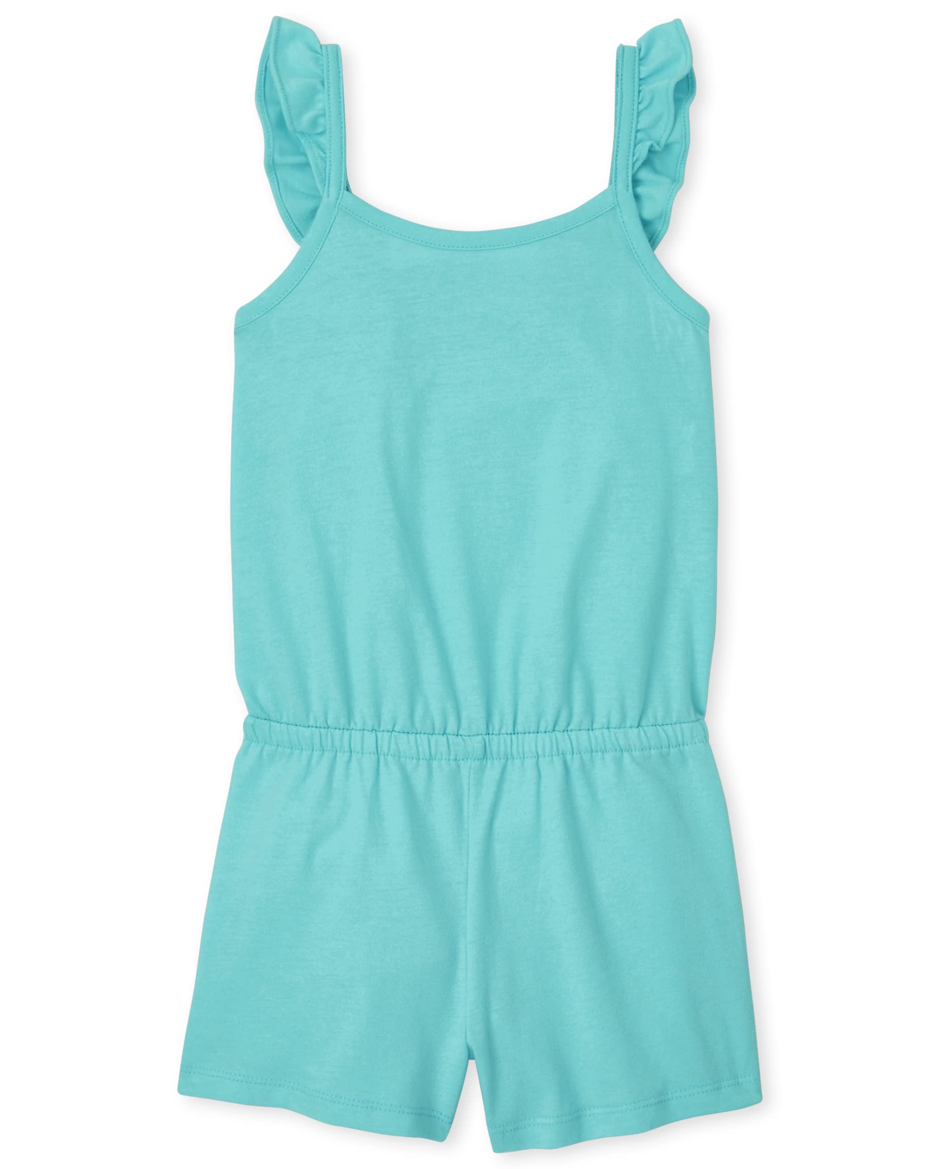 The Children's Place Girls Short Sleeve Fashion Romper - Cute Summer Outfit for Toddler Girls | Playdate, Beach & Casual Wear
