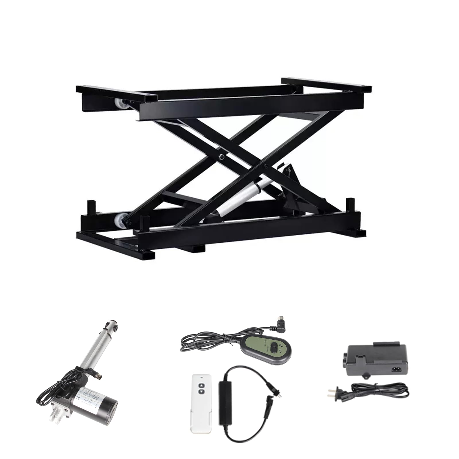 Electric Scissor Lift Table - Height Adjustable Work Platform with 408LB Capacity | Heavy Duty Lifting Equipment for Warehouses, Workshops & Industrial Use