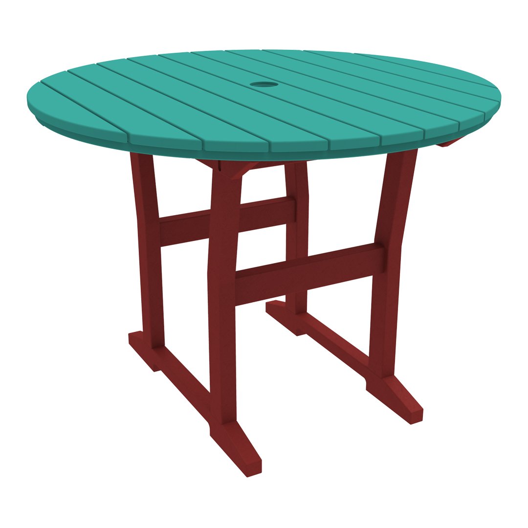Coastline Cafe Round Dining Table - 36 Inch Modern Kitchen Table for Small Spaces, Breakfast Nook & Apartment - Perfect for Coffee Shops, Restaurants & Home Decor