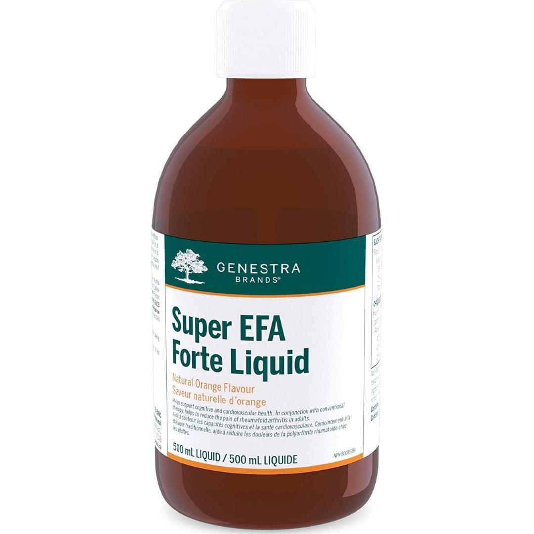 Genestra Super EFA Forte Liquid - Omega 3-6-9 Supplement with Orange Flavor (500ml) | Supports Heart, Brain & Joint Health | Great for Daily Wellness Routine