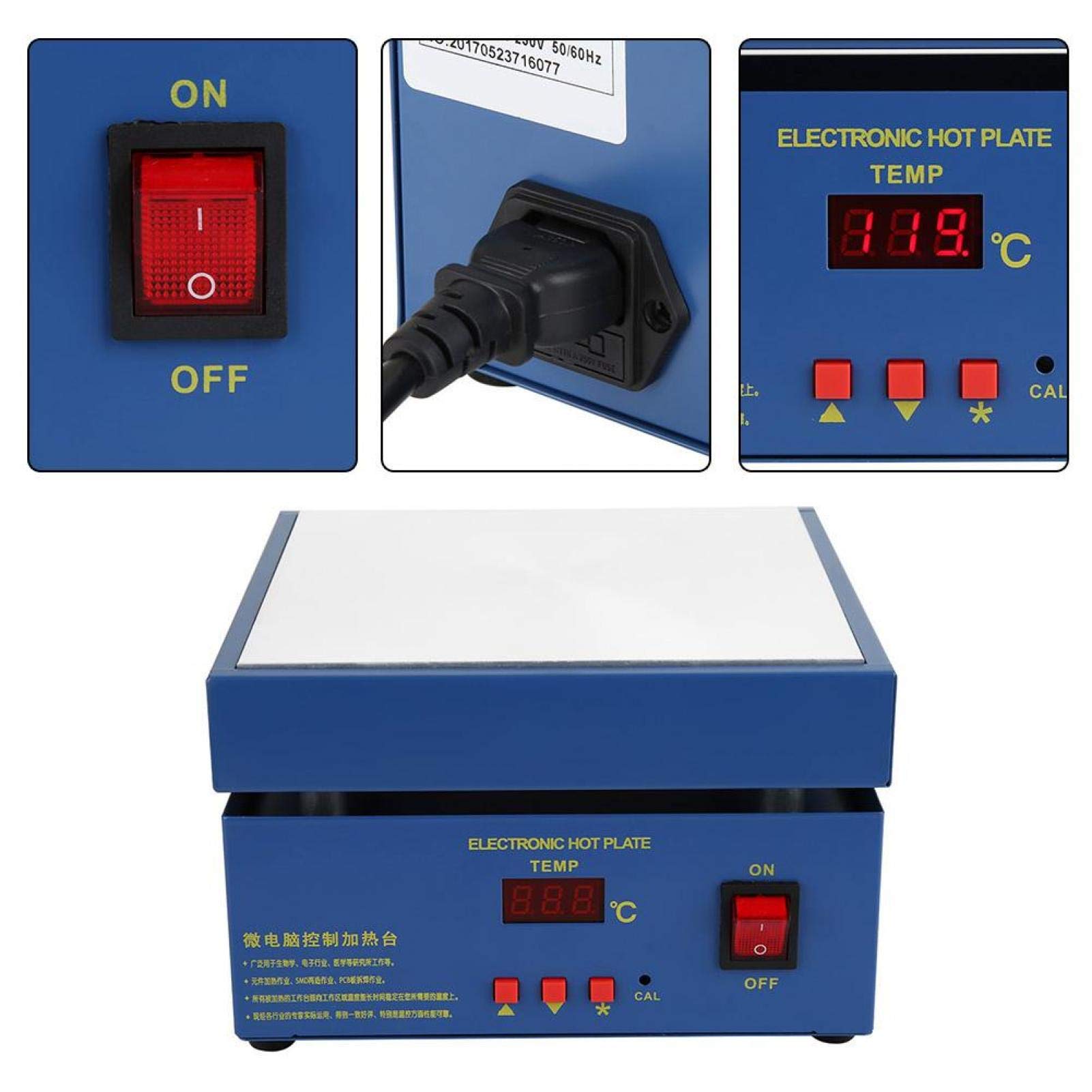 Quick Assemble Heating Ring Plate with 946C Constant CPU Control - 110V US Standard for DIY Electronics & PCB Soldering