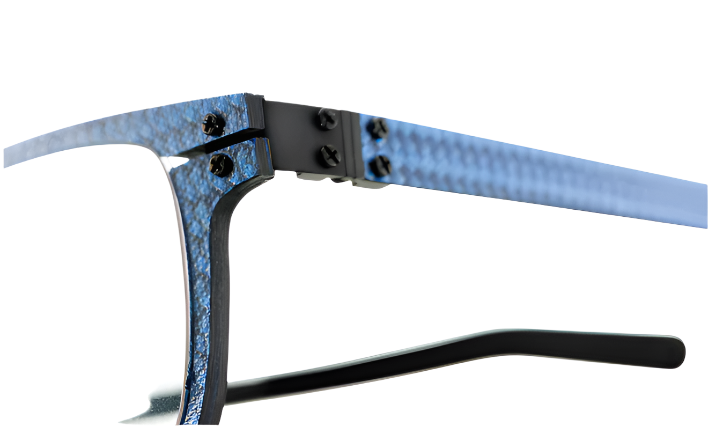 Blac Eyewear Maury Sunglasses - Sky Blue & Carbon Frame - Polarized UV Protection - Stylish & Durable for Outdoor Activities, Driving, and Fashion