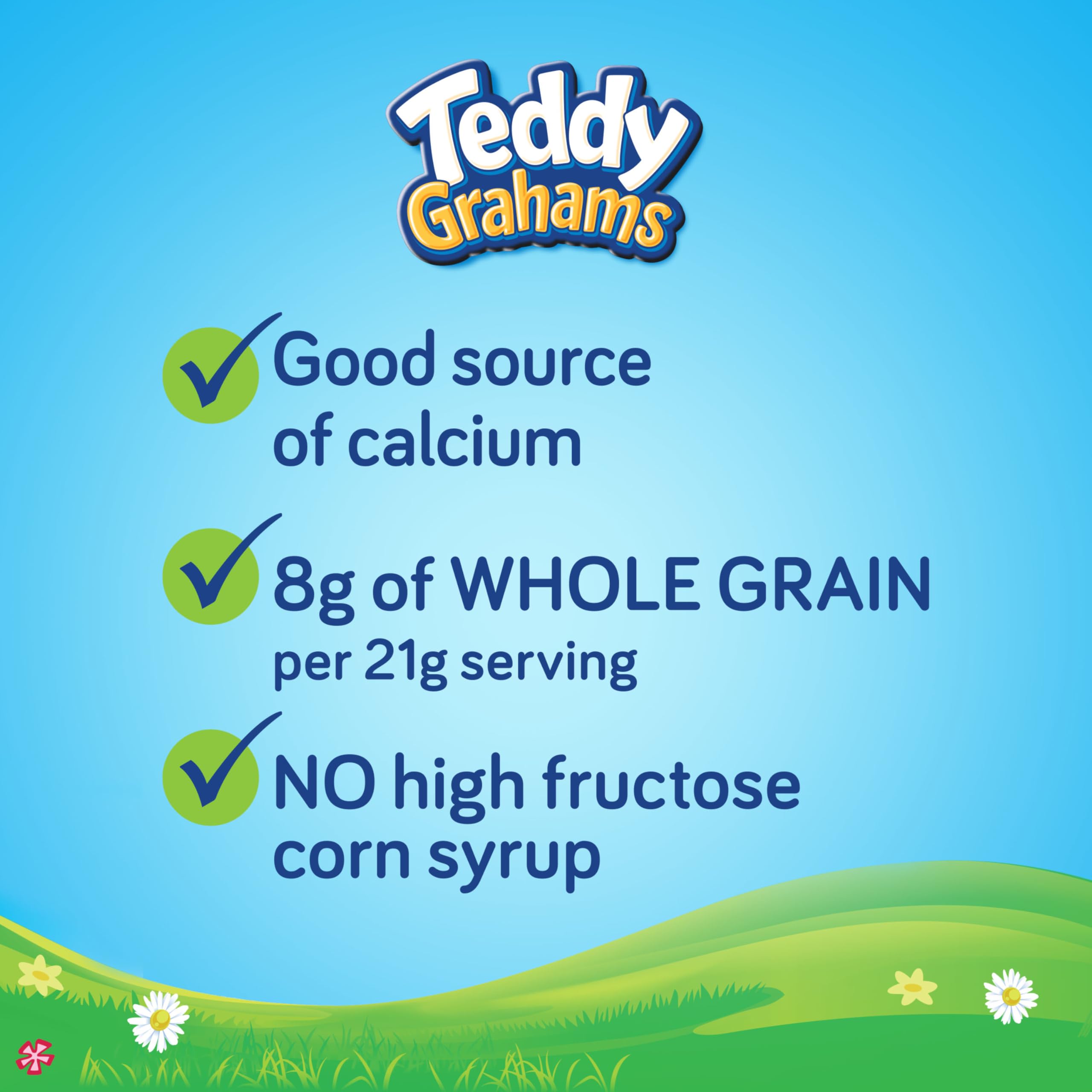 TEDDY GRAHAMS Cinnamon Graham Snacks - 150 Count (0.75 oz Each) - Healthy Kids Snack Packs for School Lunches, Birthday Parties & After-School Treats
