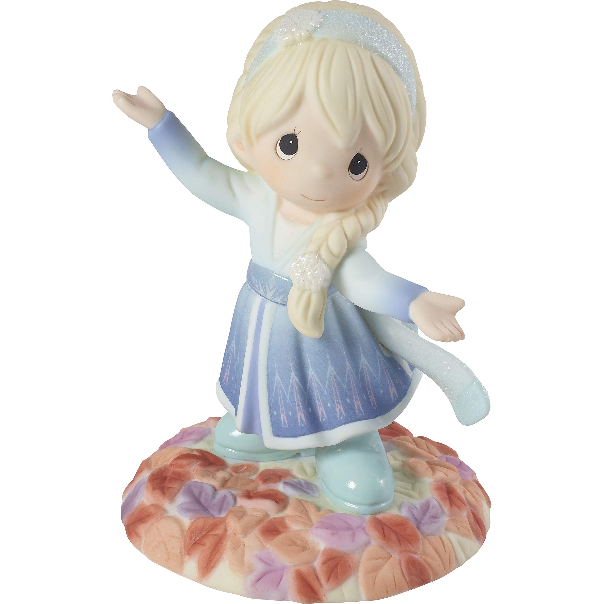 Precious Moments 201062 Disney Frozen 2 Elsa 'True to Myself' Bisque Porcelain Figurine - Collectible Gift for Disney Fans & Home Decor