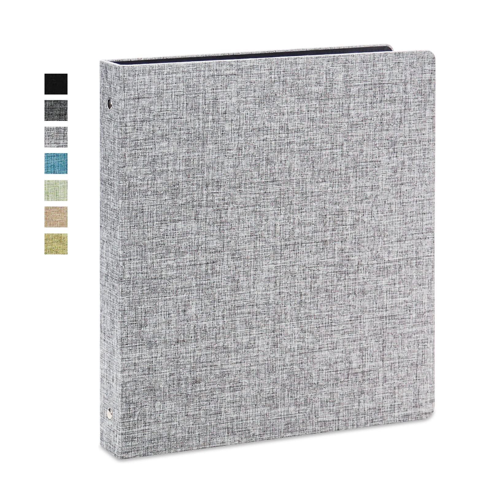 Vienrose 1 Inch 3 Ring Binder with Durable Round Rings & Premium Linen Cover - Holds 8.5