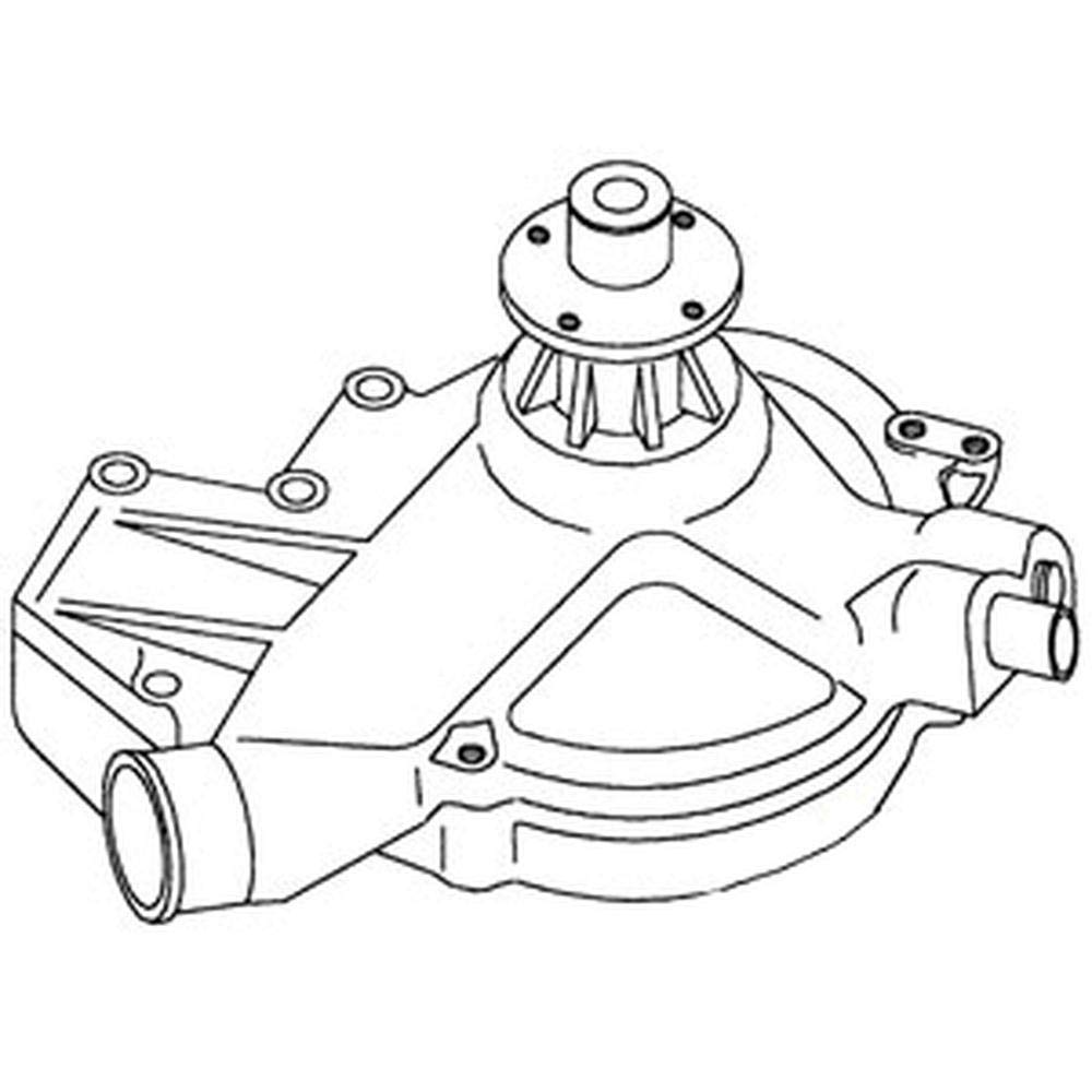 RAParts New Water Pump Assembly RE20023 Compatible with John Deere 5200, 5400 Tractors - Replacement for Cooling System, Agricultural Equipment Maintenance