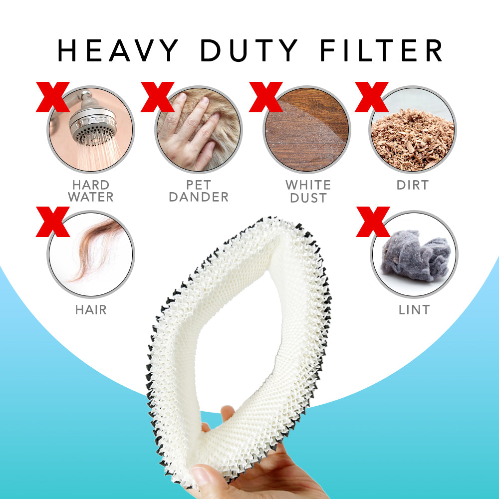 Replacement Humidifier Filter HWF62 - Compatible with Holmes HWF62, HWF62CS, HWF62D, SF212 & Sunbeam SCM1100, SCM1701, SCM1702, SCM1762 - Perfect for Dry Air Relief in Bedroom, Office, Nursery