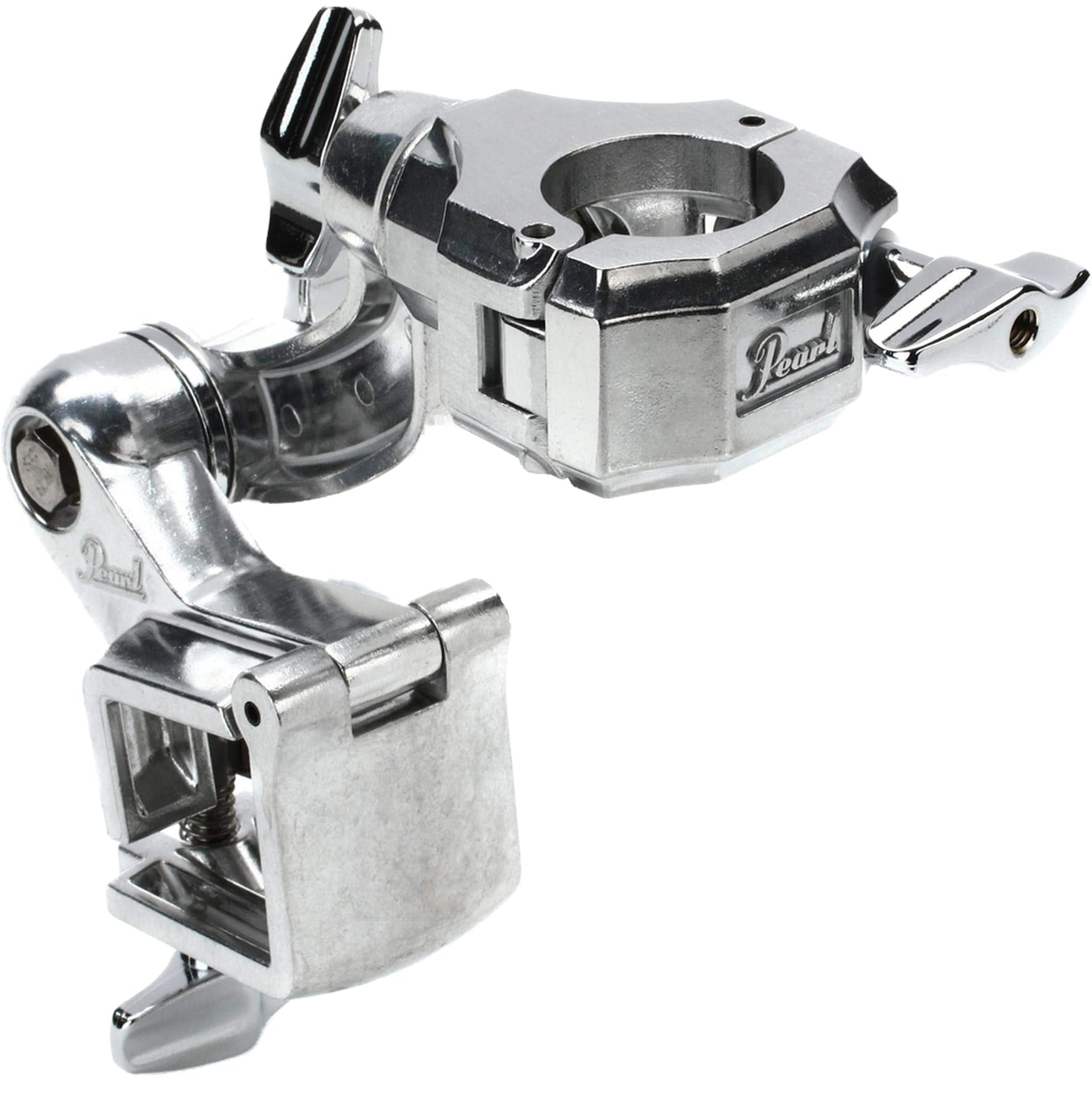 Pearl PCR200L Drum Set Clamp - Heavy Duty Cymbal Stand Mount for Drummers | Perfect for Live Performances & Studio Recording