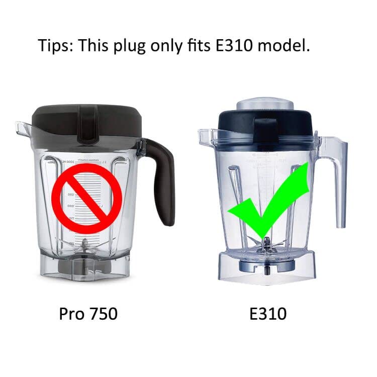 Vitamix E310 Explorian Blender 48oz Lid Plug Replacement - Durable Blender Accessory Part for Smoothies, Soups & Nut Butters