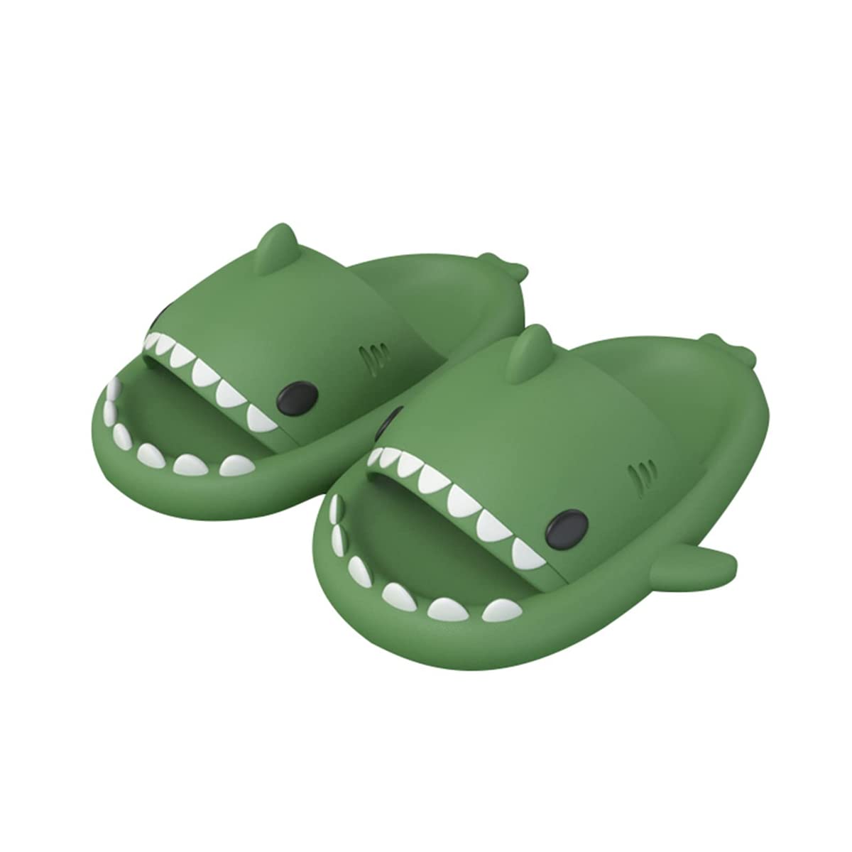 Anti-Slip Shark Slippers for Women & Men - Lightweight Open-Toe Slide Sandals for Shower, Beach & Casual Wear - Novelty Cute House Shoes
